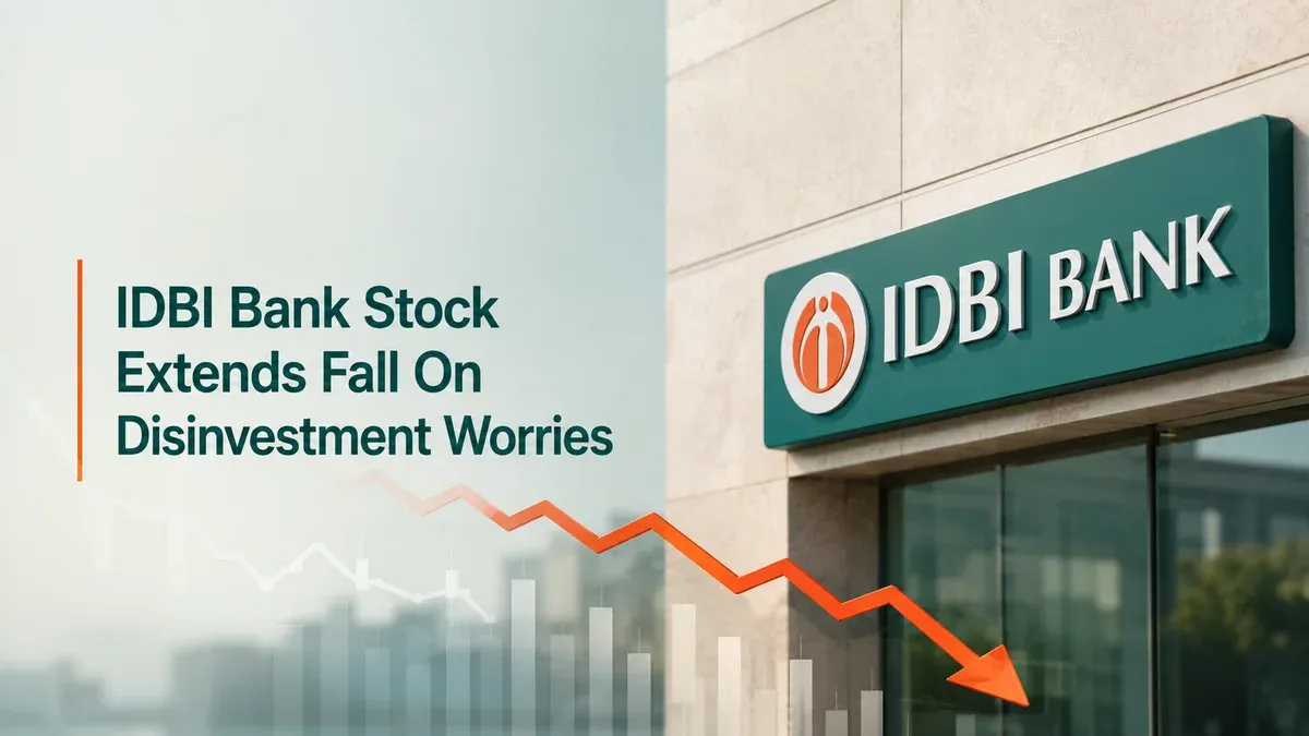 IDBI Bank Stock Extends Fall On Disinvestment Worries  