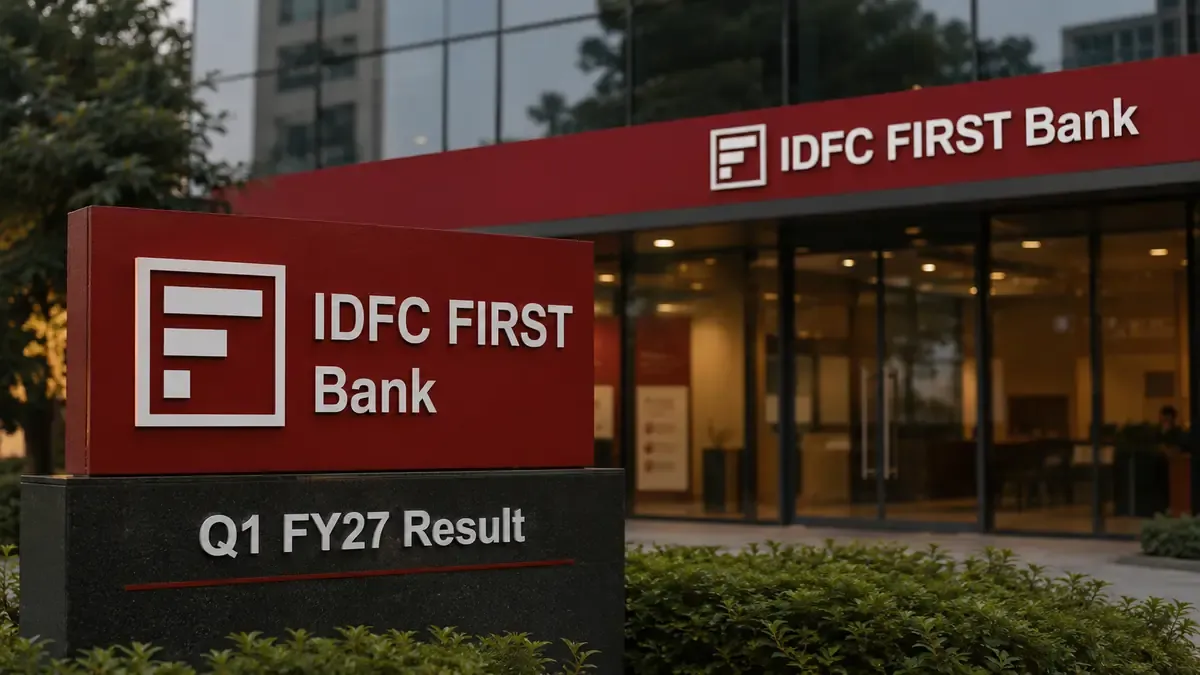 IDFC FIRST Bank Q1 FY27 Result: Profit At ₹1,07,496 Lakh; Gross NPA Eases