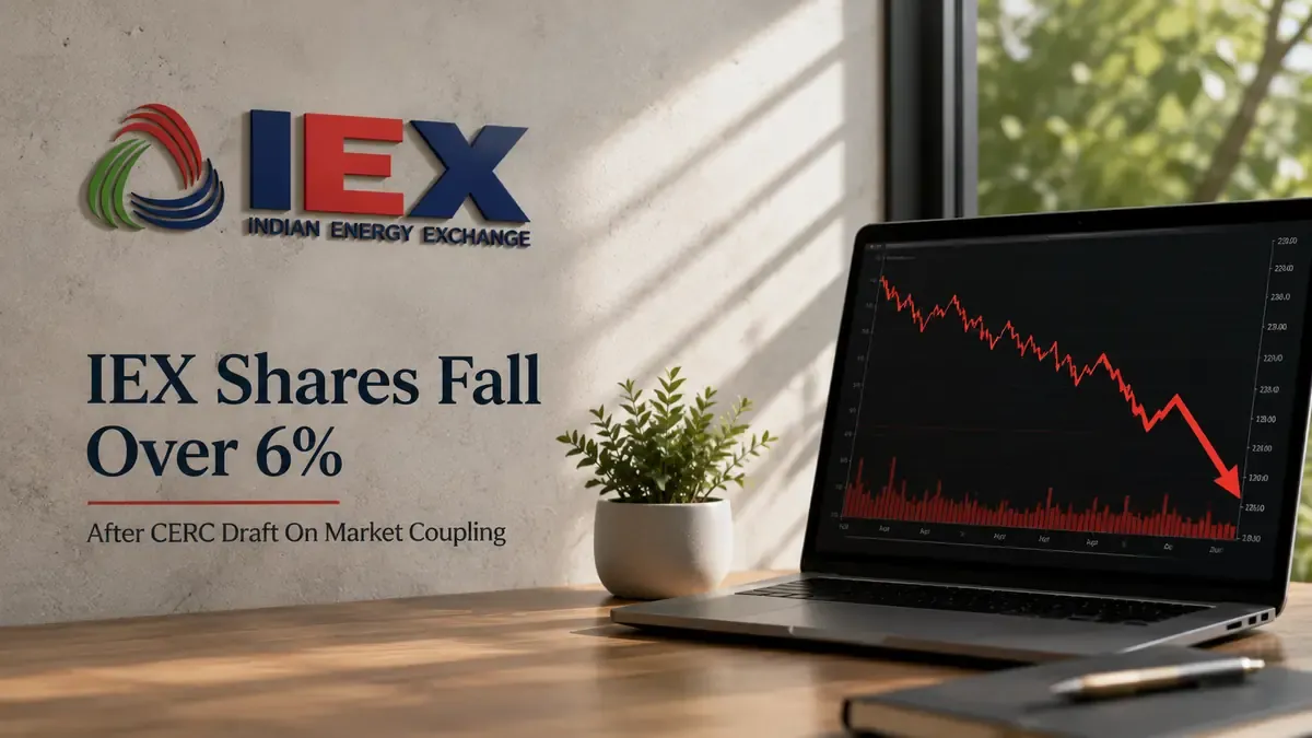 IEX Shares Fall Over 6% After CERC Draft On Market Coupling 