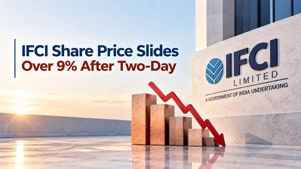 ifci share price falls 9 percent profit booking nse ipo IFCI Share Price Slides Over 9% After Two-Day Rally as Investors Book Profits Despite NSE IPO Buzz