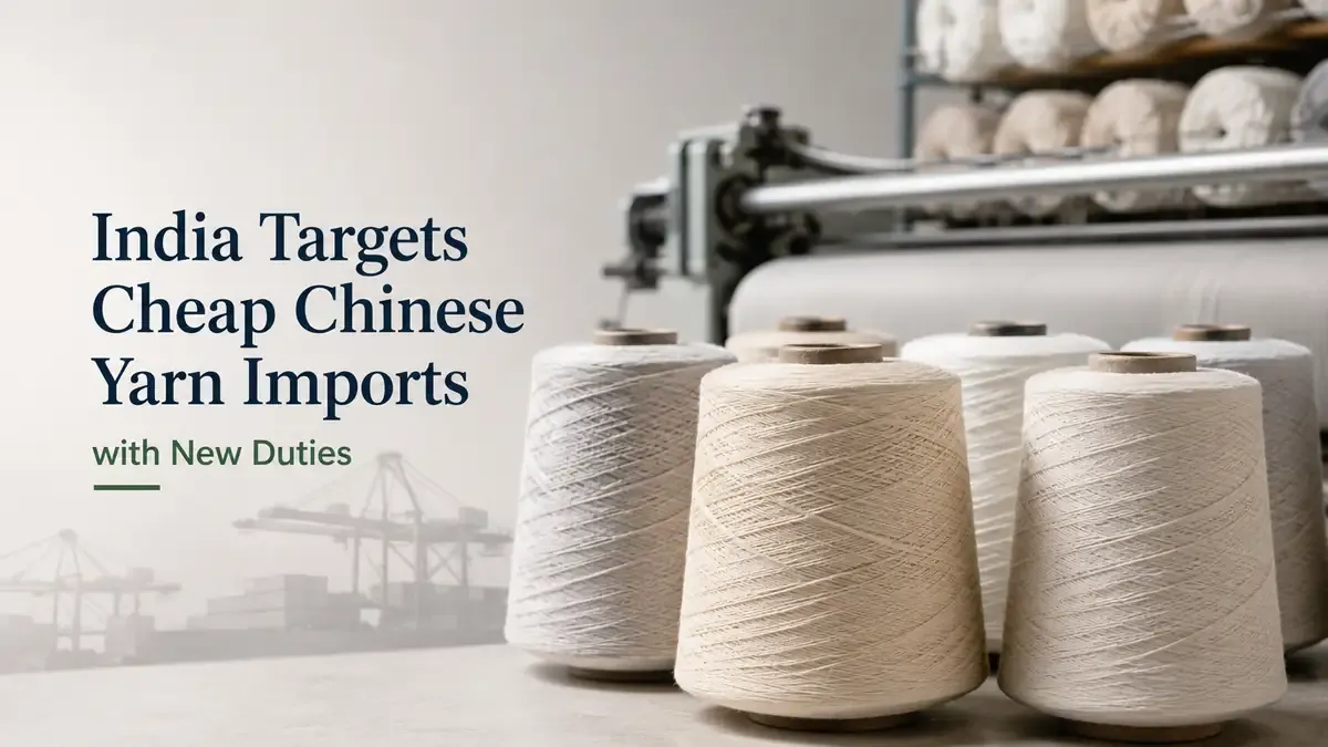 India Targets Cheap Chinese Yarn Imports with New Duties