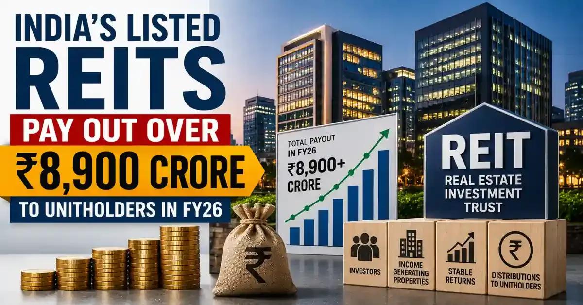 india-listed-reits-distribute-rs-8900-crore-to-unitholders-in-fy26 india-listed-reits-distribute-rs-8900-crore