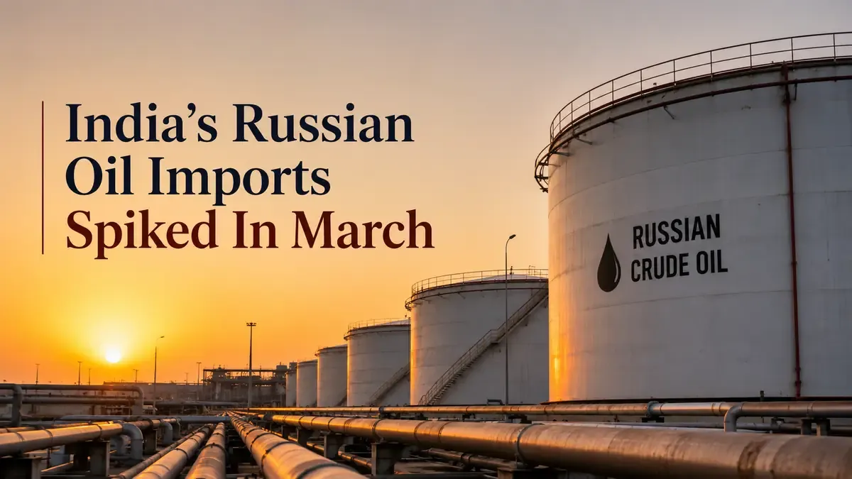India’s Russian Oil Imports Spiked Sharply In March