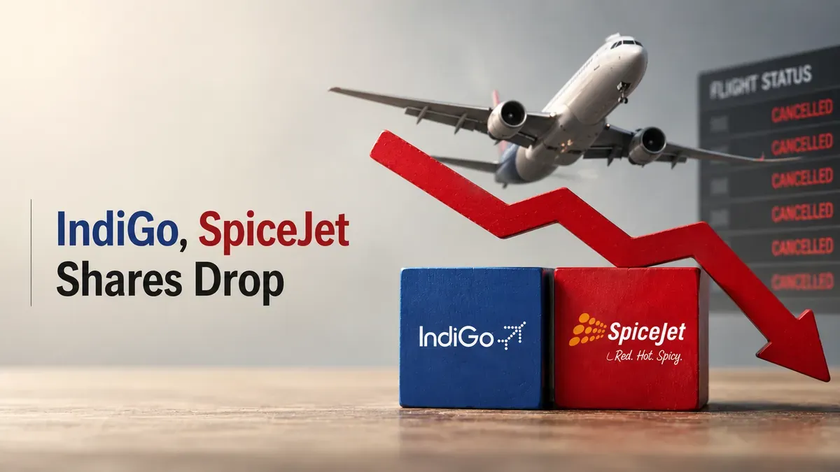 IndiGo, SpiceJet Shares Drop As Middle East Conflict Triggers Flight Cancellation