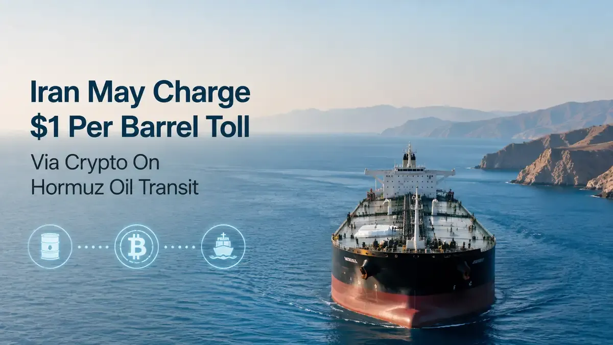 Iran May Charge $1 Per Barrel Toll Via Crypto On Hormuz Oil Transit