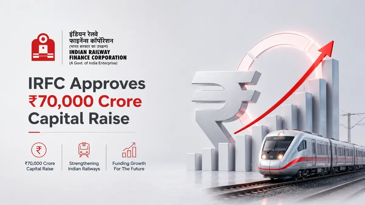 IRFC Board Approves Massive ₹70,000 Crore Capital Raise For FY27