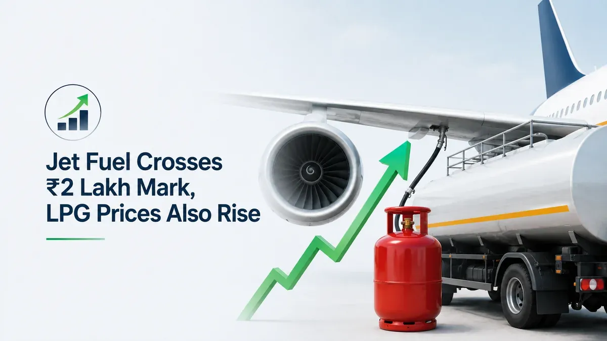 Jet Fuel Crosses ₹2 Lakh Mark, LPG Prices Also Rise 