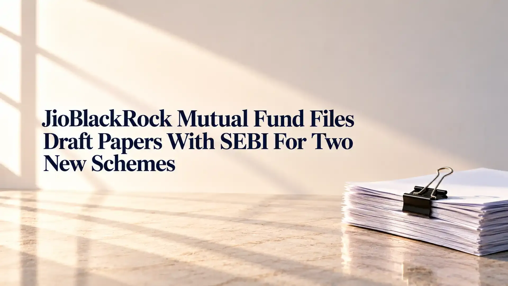 JioBlackRock Mutual Fund Files Draft Papers With SEBI For Two New Schemes: Life Cycle Fund 2056 And Ultra Short Term Fund