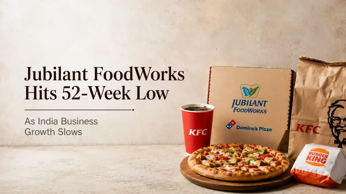 Jubilant FoodWorks Hits 52-Week Low As India Business Growth Slows 