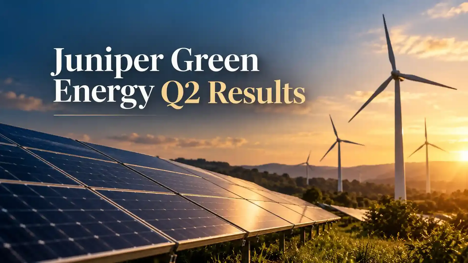 Juniper Green Energy Q2 Results: EBITDA Rises 162% To ₹339.55 Crore And Total Income Grows By 132%