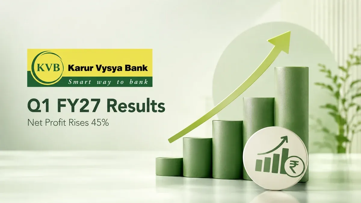 karur vysya bank q1 fy27 results net profit rises 45 percent 756 crore Karur Vysya Bank Q1 FY27 Results
