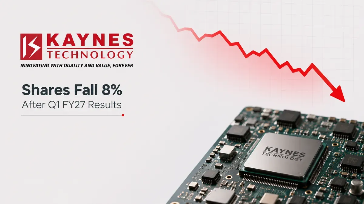 kaynes technology q1 results fy2026 27 share price fall 8 percent Kaynes Technology Q1 FY27 Results