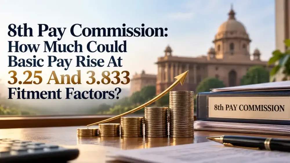 8th pay commission salary hike basic pay at 325 and 3833 fitment factors 8th Pay Commission