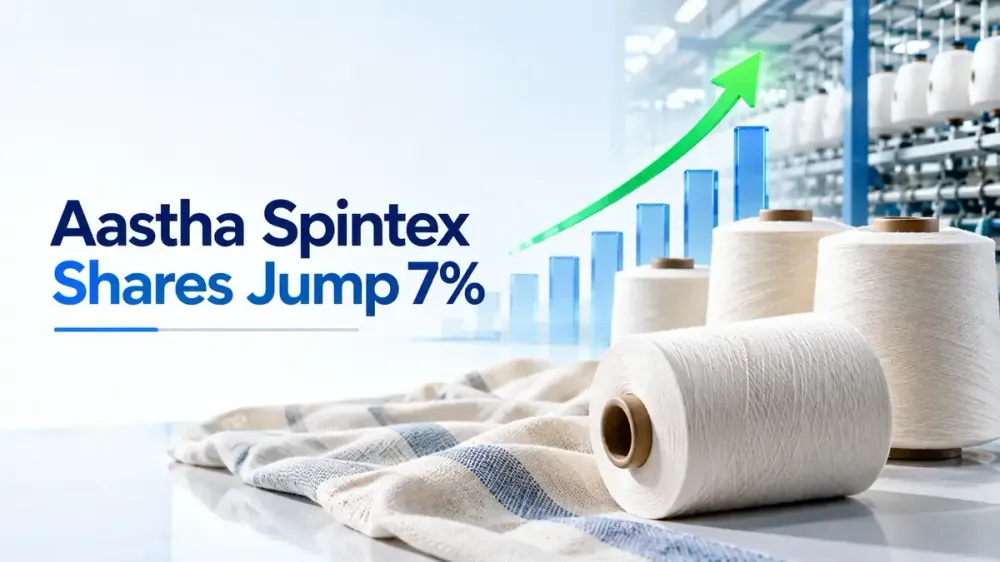 aastha spintex share price jumps 7 percent 1 1 bonus issue record date Aastha Spintex Share Price Jumps Over 7% As 1:1 Bonus Issue Record Date Arrives