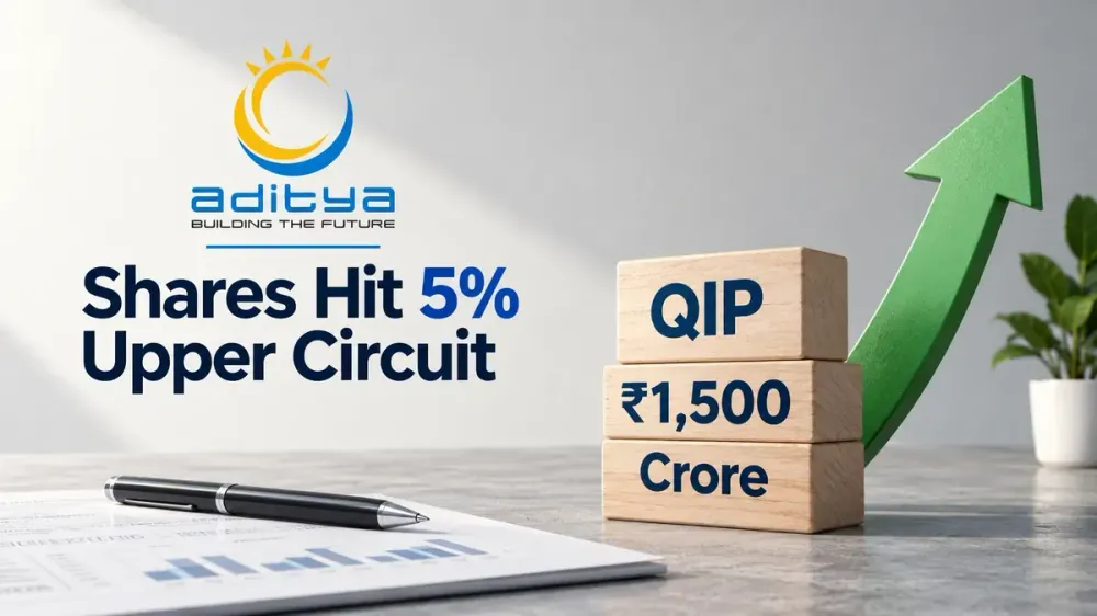 aditya infotech qip 1500 crore floor price Aditya Infotech Shares Hit 5% Upper Circuit As ₹1,500-Crore QIP Opens