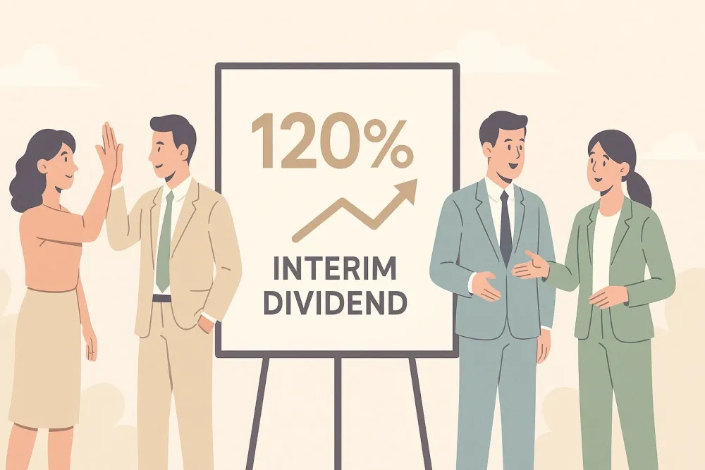 120% Interim Dividend Announcement From Anand Rathi 120% Interim Dividend Announcement From Anand Rathi