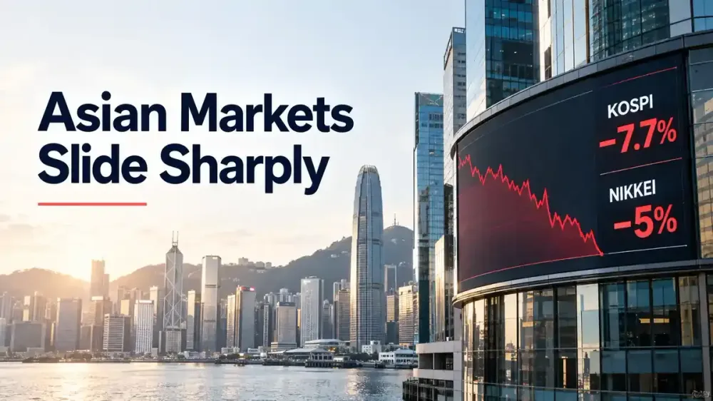 Asian Stock Markets Crash As KOSPI Plunges 7.7%