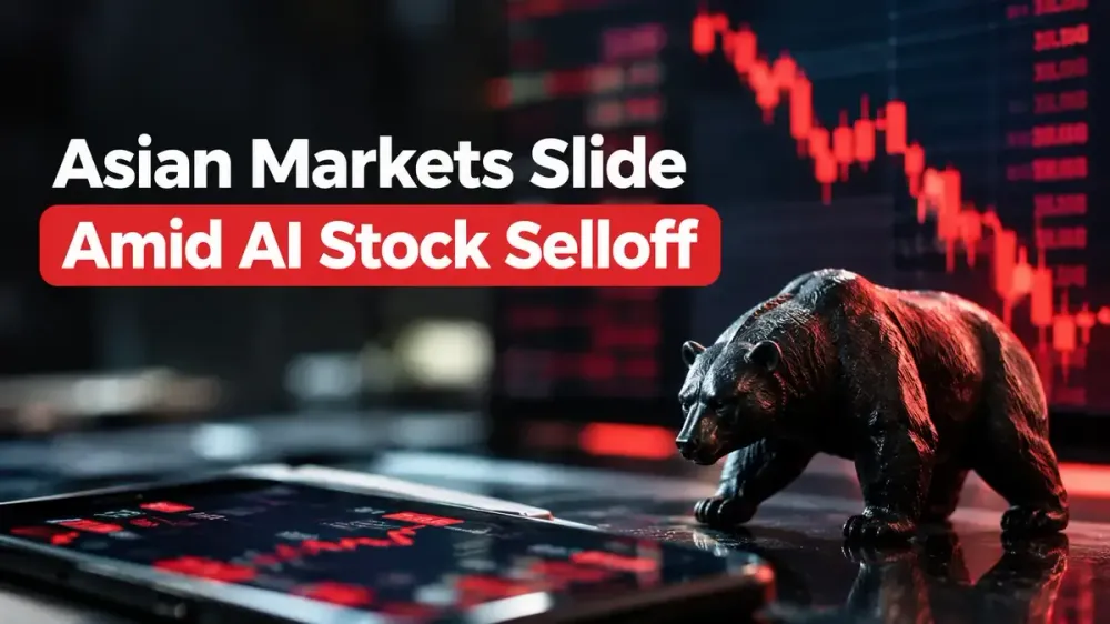 asian markets fall ai selloff kospi nikkei Asian Markets Slide As AI Selloff Hits South Korea, Japan Shares