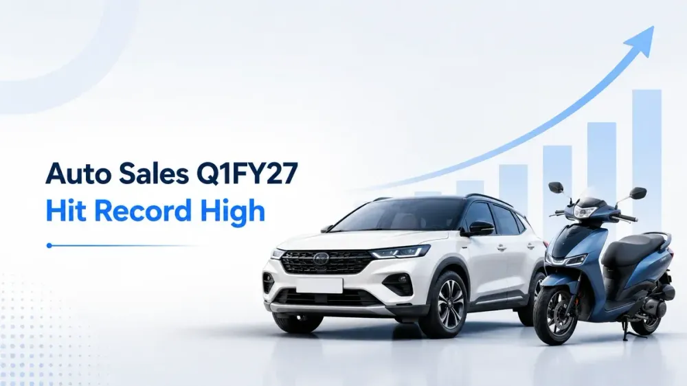 auto q1 fy27 sales record pv two wheeler volumes margin pressure Auto Sales Q1FY27: Passenger Vehicle