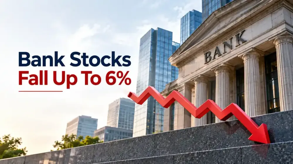 bank stocks fall as rate hike concerns hit yes bank pnb union bank Bank Stocks Fall Up To 6%: YES Bank Among Top Losers