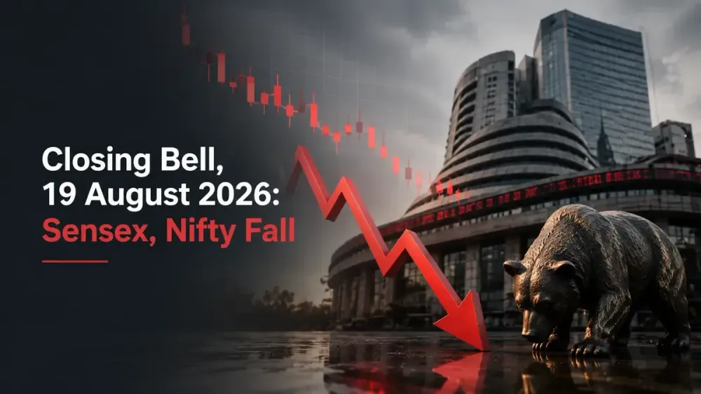 closing bell 19 august 2026 sensex nifty decline Closing Bell, 19 August 2026: Sensex, Nifty Decline