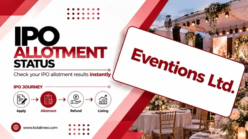 Eventions IPO Allotment Status Eventions IPO Allotment Status Online Check on Mudra RTA Ventures & NSE SME Platform for all Investors