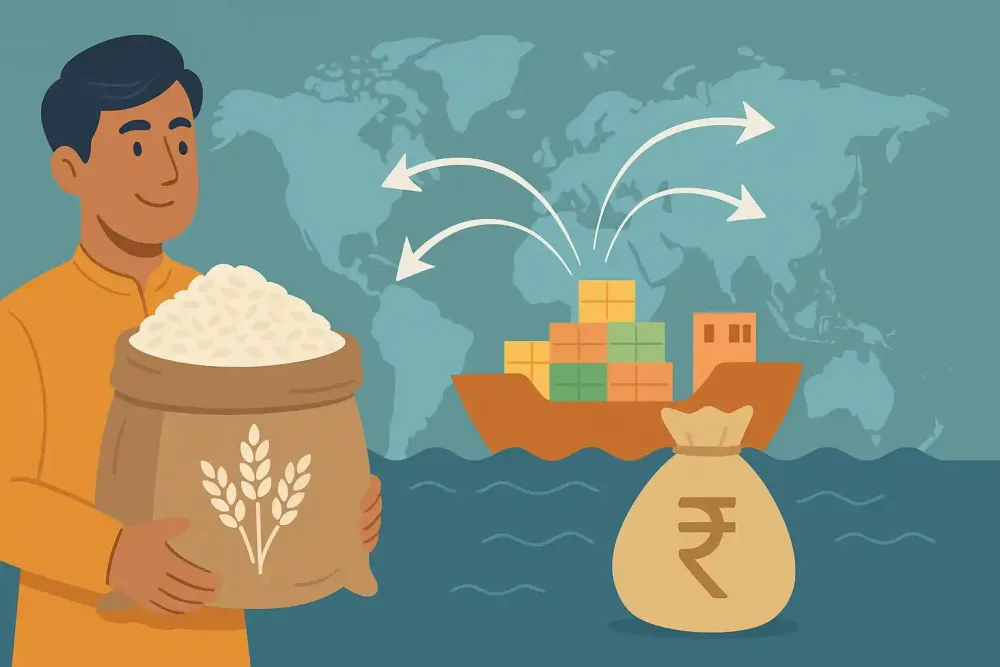 India Eyes 26 New Markets to Tap ₹1.8 Lakh Crore Rice Export Opportunity India Eyes 26 New Markets to Tap ₹1.8 Lakh Crore Rice Export Opportunity