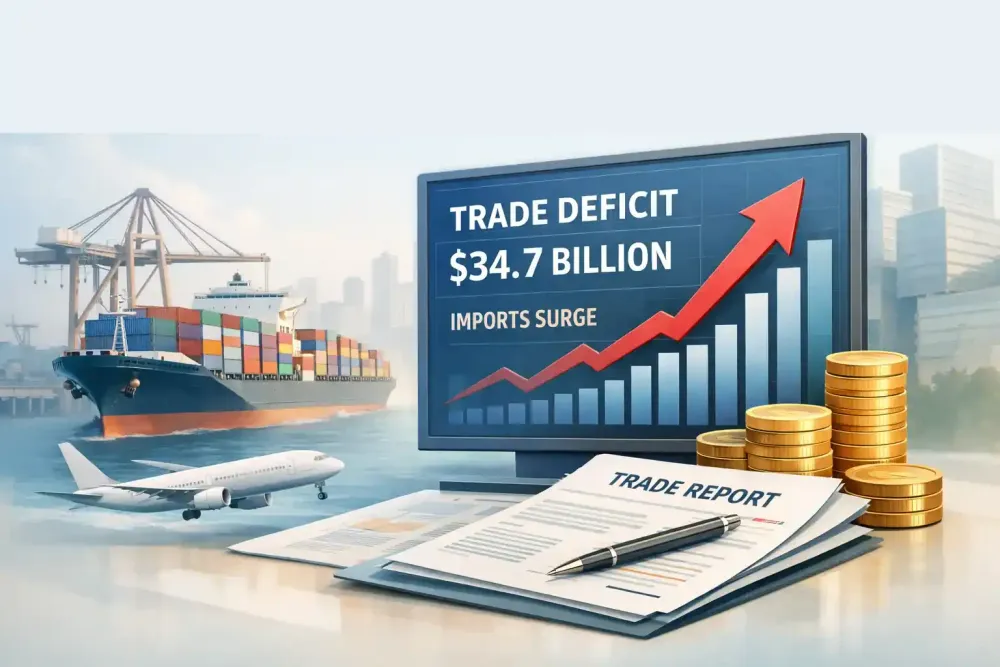 India’s-January-Trade-Deficit-Widens-To-$34.7-Billion-As-Imports-Surge Trade-Deficit-Widensto-$34.7-Billion