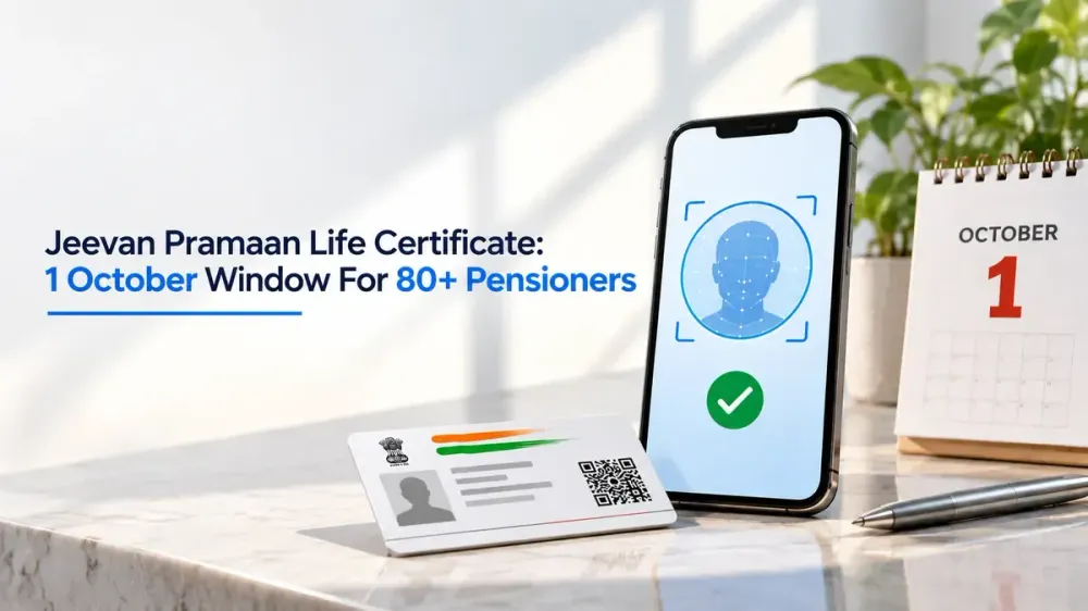 jeevan pramaan life certificate october window for 80 plus pensioners Jeevan Pramaan Life Certificate: 1 October Window For 80+ Pensioners