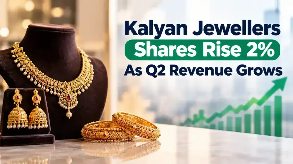 kalyan jewellers share price q2 revenue growth Kalyan Jewellers Shares Rise 2% As Q2 Revenue Growth Crosses 26% With Strong Same-Store Sales Performance