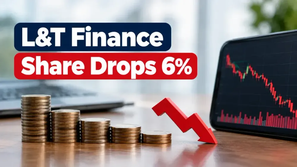 lt finance share price falls q2 results profit growth L&T Finance Stock Drops 6% Despite Strong Q2 Earnings; Net Profit Rises To ₹973 Crore In September Quarter