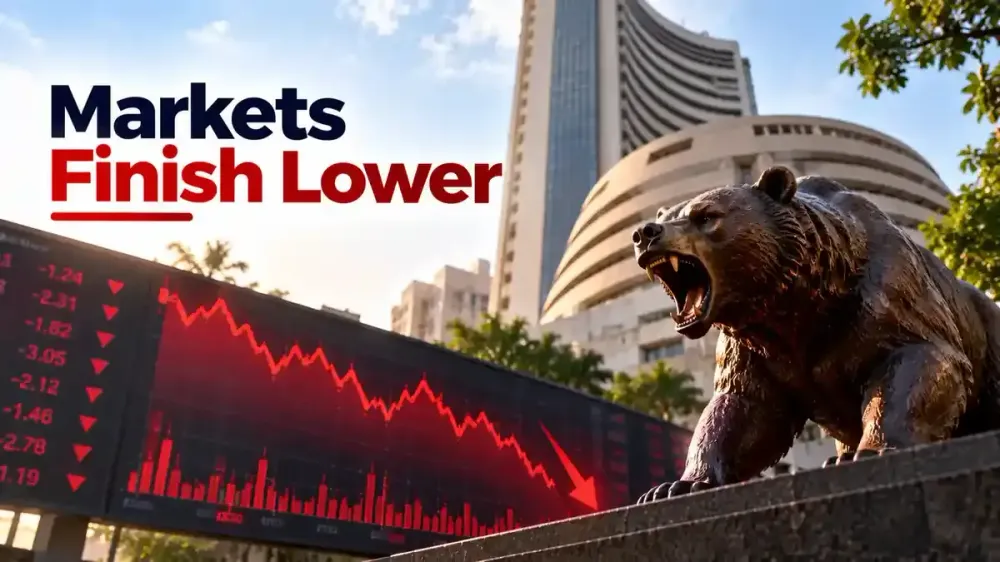 sensex nifty fall for second day Closing Bell, 22 October 2026: Bears Reign Supreme As Sensex And Nifty 50 Close In The Red For Second Day Straight