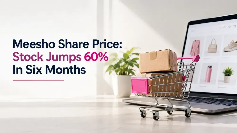 meesho share price jumps 60 percent as institutional holdings rise Meesho Share Price: Stock Jumps 60% In Six Months As Institutional Holdings Rise And Content Commerce Grows