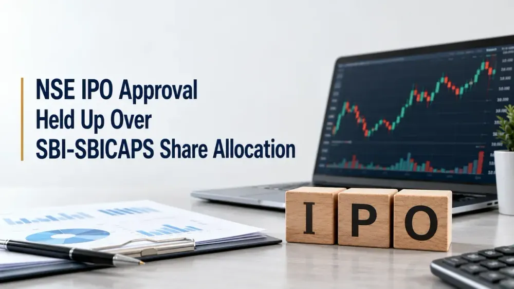 nse ipo sebi approval sbi sbicaps share allocation NSE IPO Approval Held Up Over SBI-SBICAPS Share Allocation