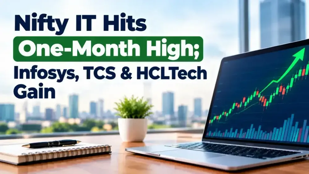 Indian IT Stocks Defy Global Tech Selloff As Nifty IT Hits One-Month High; Infosys, TCS & HCLTech Gain Over 3% Each