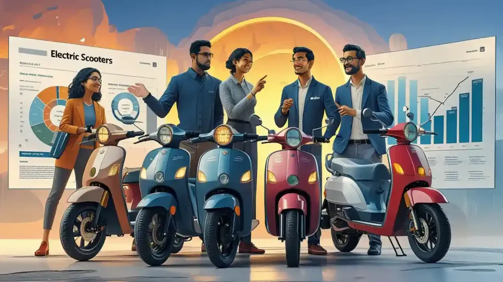 Ola, Bajaj, TVS: Who’s Winning the EV Scooter Race? Ola, Bajaj, TVS: Who’s Winning the EV Scooter Race?