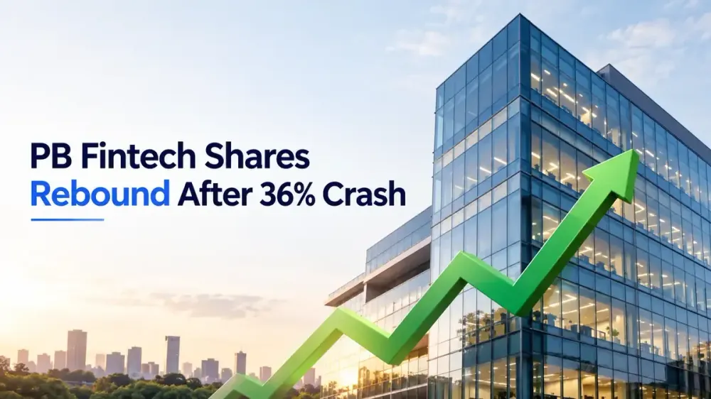 pb fintech shares rebound after 36 percent crash 52 week low PB Fintech Shares Rebound After 36% Crash, Stock Recovers From 52-Week Low