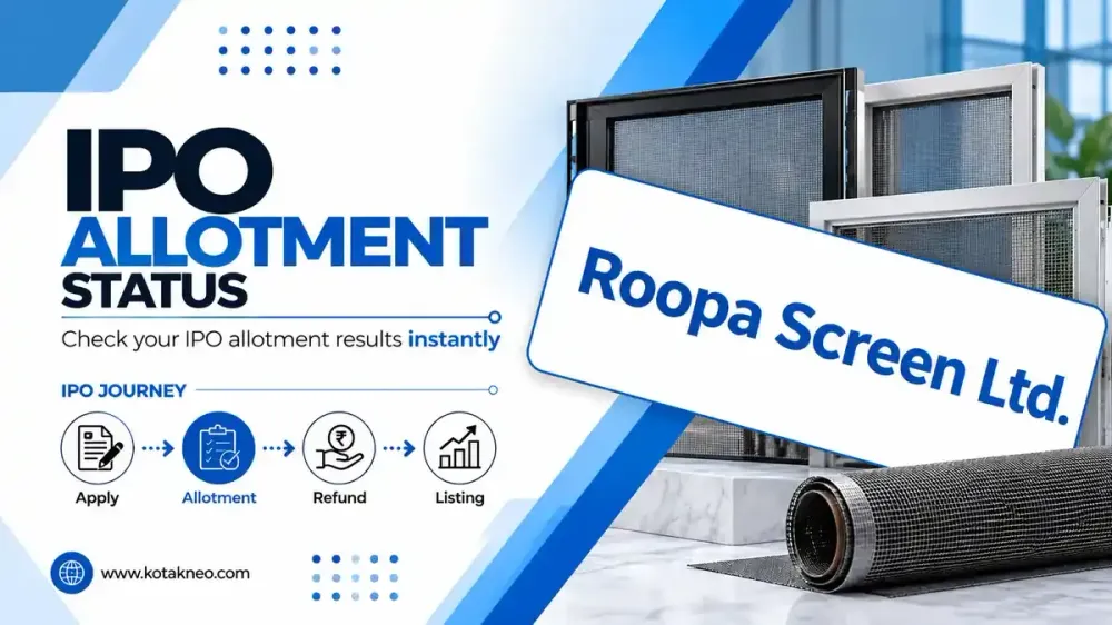 Roopa Screen IPO Allotment Status Check Online Roopa Screen IPO Allotment Status Online Check on Bigshare Services & BSE SME Platform for all Investors