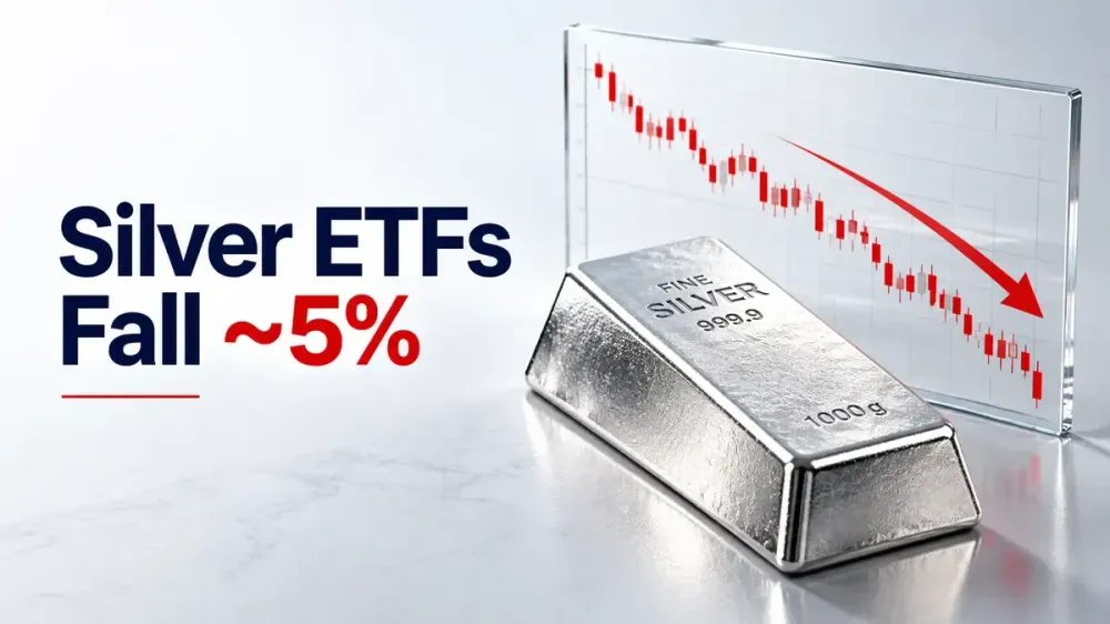 Silver ETFs Fall Up To 5% As Oil Surge, Inflation Fears And Fresh Import Approvals Weigh On Bullion Markets