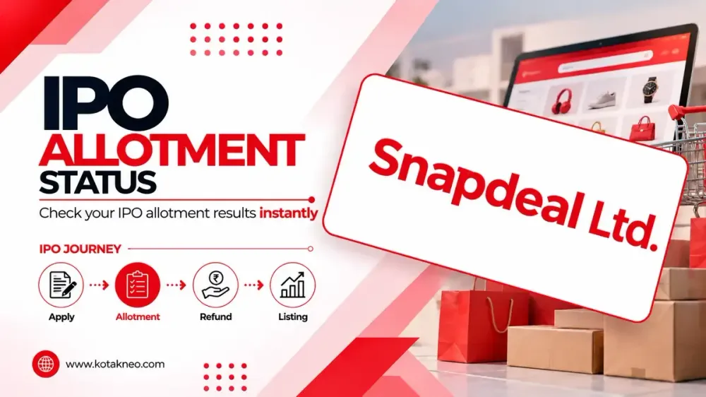 Snapdeal IPO Allotment Status Snapdeal IPO Allotment Status Online Check on MUFG Intime India, NSE & BSE Platform for all Investors