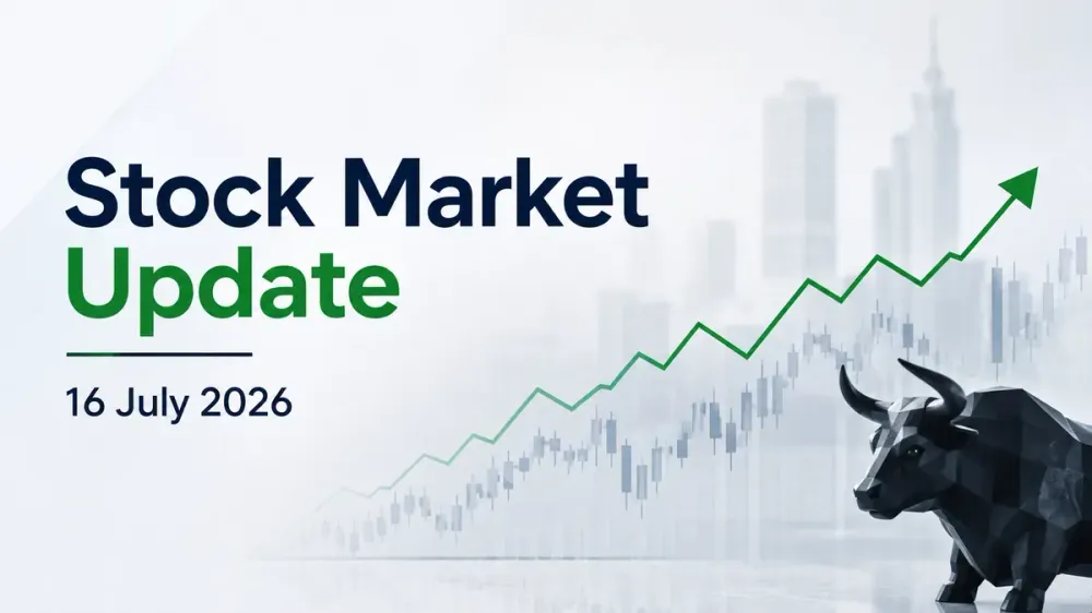 stock market update sensex nifty 16july 2026 Stock Market Update 16 July 2026: Sensex Gains Over 250 Pts; Nifty 50 Above 24,150