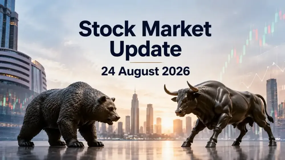 stock market update 24august 2026 sensex nifty Stock Market Update 24 August 2026