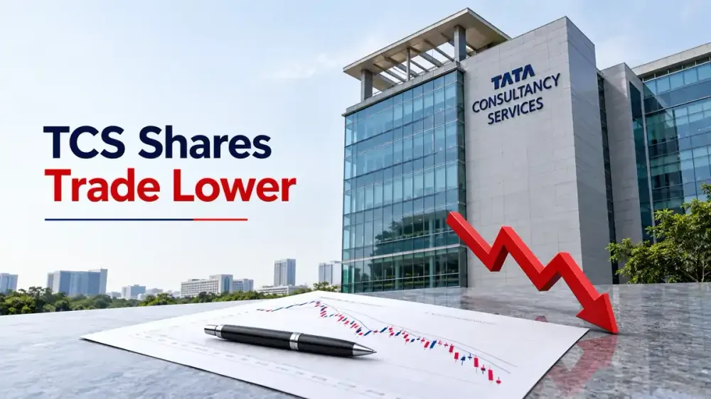 tcs share price falls as stock drops 11 percent in one month TCS Share Price Today: Stock Falls 0.86%; Shares Down 11.78% in One Month