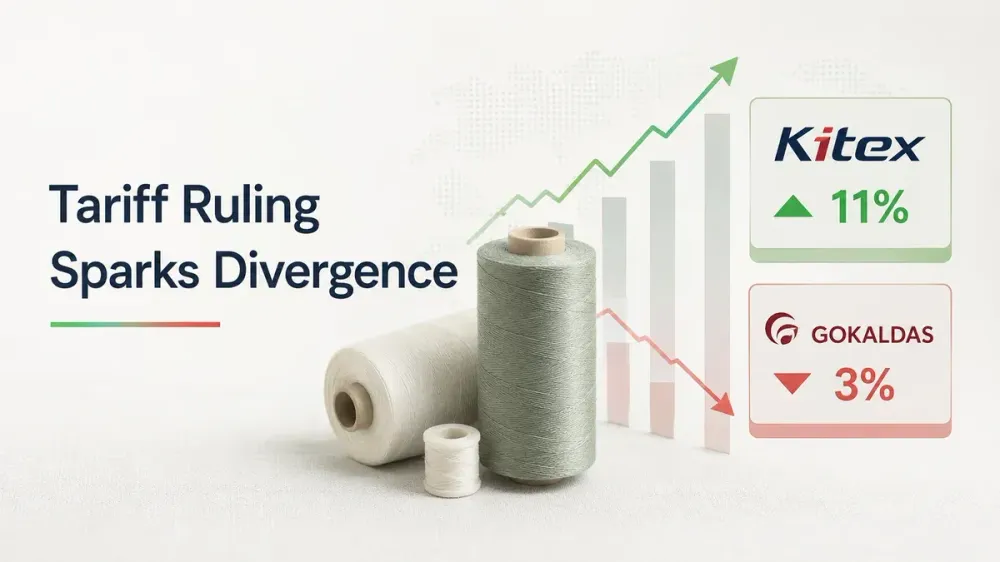 tariff-ruling-sparks-divergence-in-textile-shares-kitex-up-11-gokaldas-down-3 textile-stocks-volatile-us-tariff-ruling-kitex-gokaldas