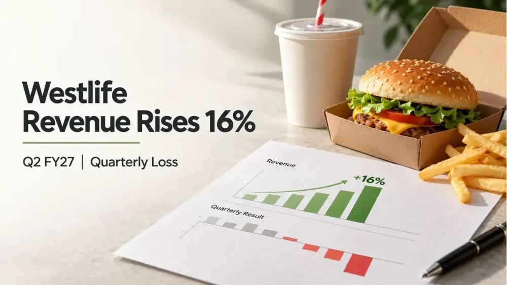 westlife foodworld q2 fy27 revenue rises but company reports net loss Westlife Foodworld Q2 FY27 Results: Revenue Rises 16%, But Higher Expenses Push Company Into Quarterly Loss