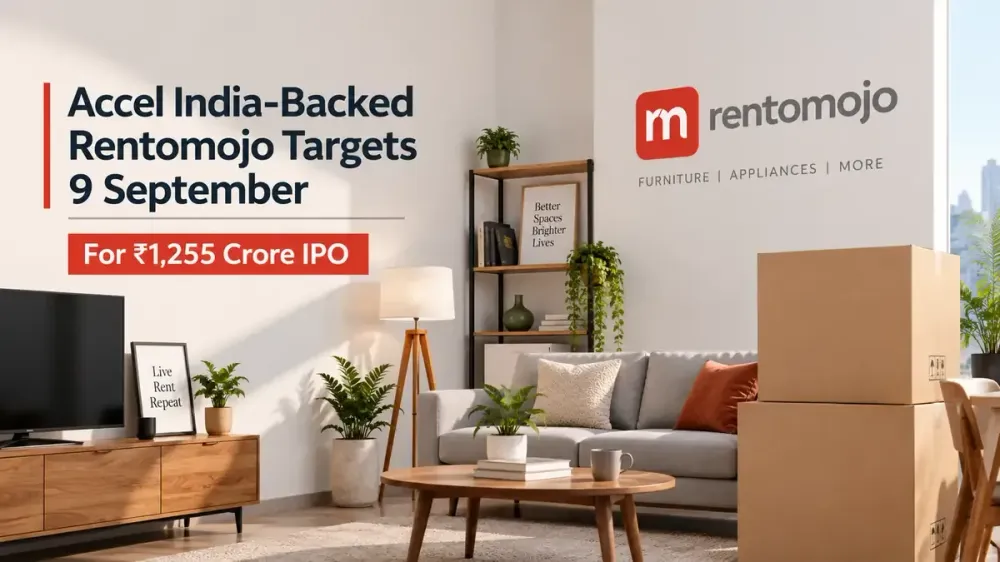 rentomojo ipo opens 9 september 1255 crore issue size Accel India-Backed Rentomojo Lines Up ₹1,255 Crore IPO; Subscription Begins 9 September
