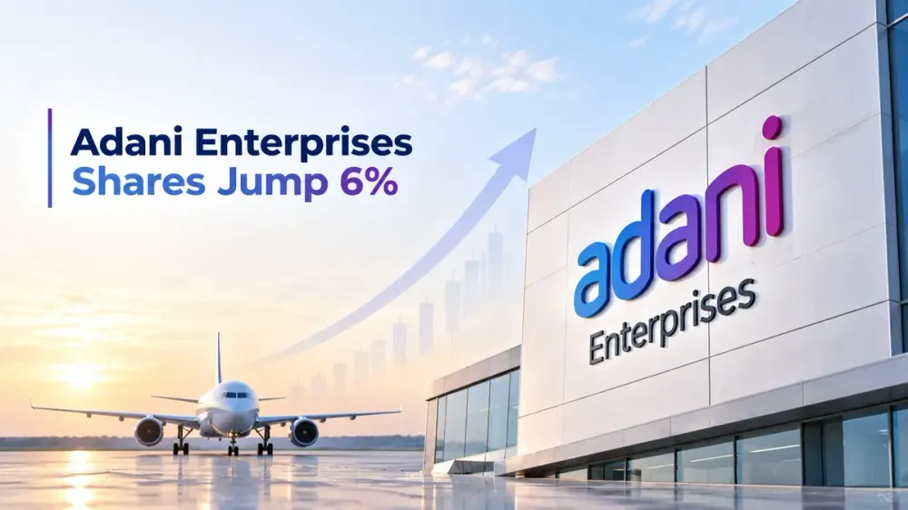 Adani Enterprises Share Price Jumps 6% as Nifty’s 2026 Top Performer Gets Airport Business Boost 