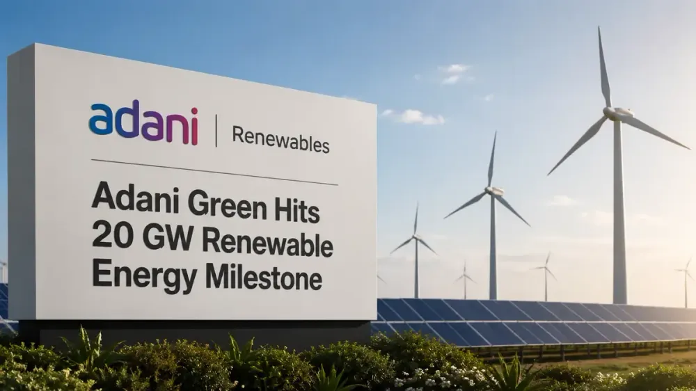 Adani Green Becomes First Indian Firm To Cross 20 GW