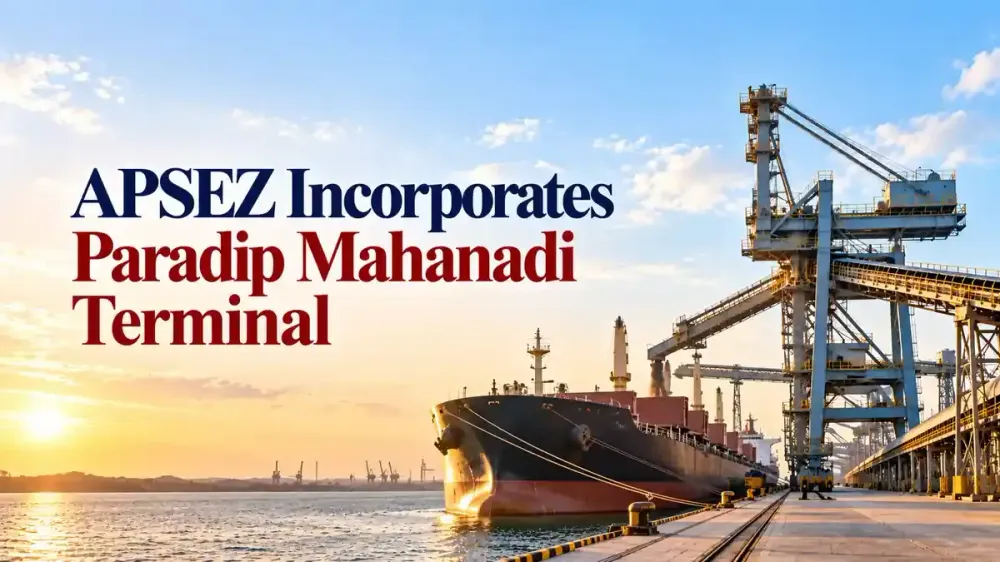 adani ports incorporates paradip mahanadi terminal for dry bulk berths APSEZ Incorporates Paradip Mahanadi Terminal As Wholly Owned Subsidiary To Develop Two Dry Bulk Berths