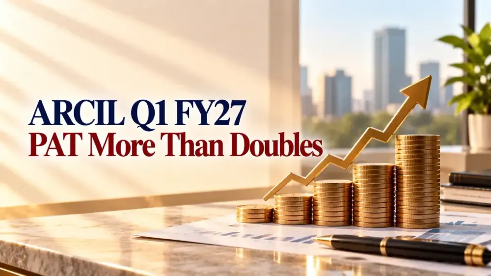 arcil-q1-fy27-results-pat-rises-107-percent-recoveries ARCIL Q1 FY27 PAT More Than Doubles To ₹143.1 Crore As Recoveries Surge 151% In First Results After Listing